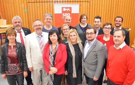 Der neugewählte Kreisvorstand der SPD Rhein-Neckar